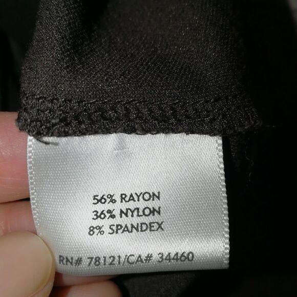 Eileen FISCHER Dark Chocolate LagenlookZipper Front Long Cardigan / Blazer Small - Picture 9 of 13